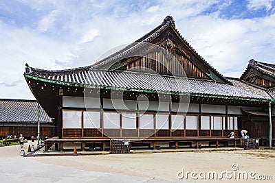 Tourists visiting the Nijo Castle Museum Stock Photo